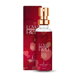 Perfume Feminino Love Red 15ml Moments Paris –Floral Frutado