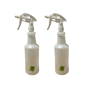 2 Borrifador Pulverizador 1 L P/ Água Ou Sanitizantes
