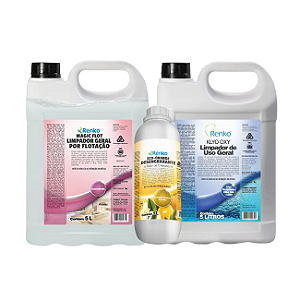 Kit Limpeza Eco Orange 1l +magic Flot 5l + Klyo Oxy 5l Renko