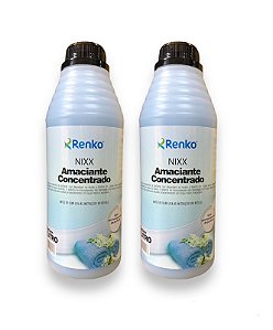 Kit 2 Amaciante De Roupas Concentrado Nixx 1l - Renko