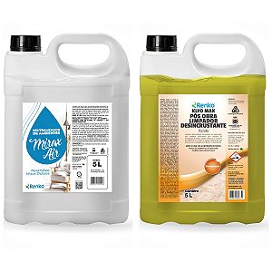 Mirax Air 5 Litros Renko + Klyo Max Limpador Pós Obra 5 L