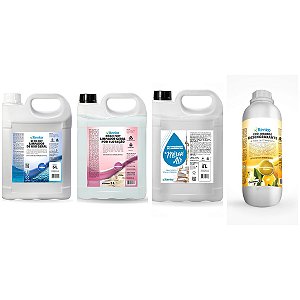 Kit Tecido Eco Orange 1l+magic Flot 5l + Klyo 5+mirax Air 5l