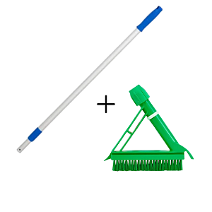 Escova de Rejunte com Cabo, Verde, Bralimpia