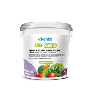 Chef Sanitiz Renko 1Kg Desinfetante em Pó para Hortifrútícolas