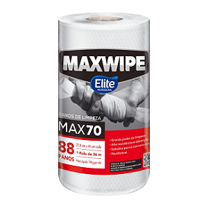 Pano de Limpeza Reutilizável Maxwipe Max70 88 Folhas Elite