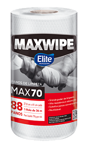 Pano De Limpeza Reutilizável Maxwipe Max70 88 Folhas - Elite