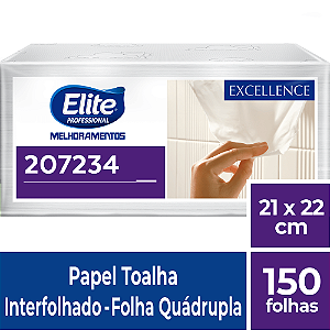 Toalha De Papel Interfolhado Excellenc Quadrupla - Nobre