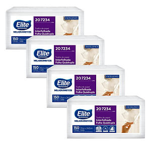 Folhas Quádruplas Elite Toalha Interfolhada Excellence C/600