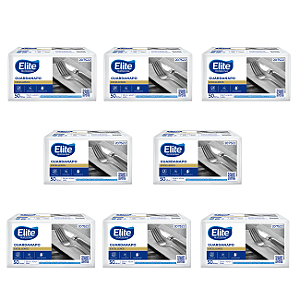 Guardanapo Excellence, Folha Dupla, Extra Branco, 50 Folhas, 39cm x 40cm - Kit c/ 8