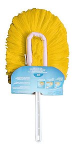 Espanador Microfibra Eletrostático Amarelo - Bralimpia