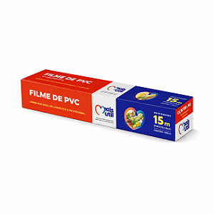 Filme PVC Transparente 15m X 28cm Para Alimentos Mais Útil