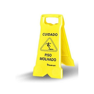 Placa Sinalizadora Piso Molhado Advertência Bralimpia