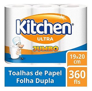 Papel Toalha Kitchen 360 Folhas Alta Absorção Elite