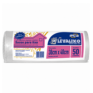Saco De Lixo Pia e Banheiro 34x38cm 50 Sacos
