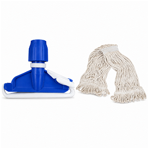 Kit Mop Esfregão Úmido Com Garra Euro Bralimpia