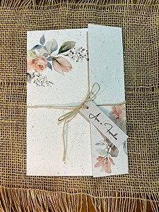 Convite de casamento 28x20cm