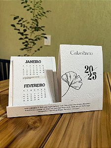 Calendário personalizável em Papel Semente Plantável