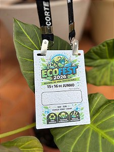 Credenciais/ crachás 9x13cm com dois furos (jacaré)