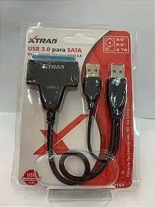 Cabo Conversor Adaptador Usb 3.0 Dual Sata Hdd Com Fonte 12v