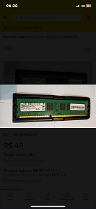 Memoria ram 4gb ddr3