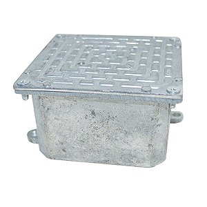 Caixa de Passagem 10x10x06 Alumínio - Stamplac