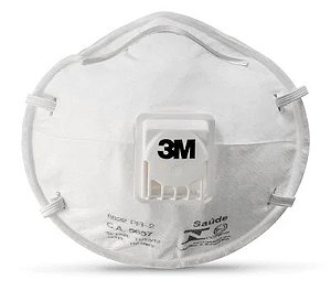 Respirador Descartável Partículas 3M™ 8822 Branco Concha CA5657 - Pacote com 10 - HB004116636