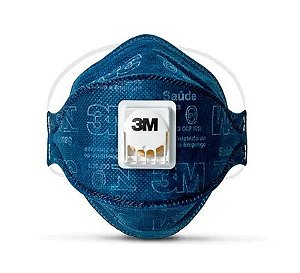 Respirador Descartável 3M™ Aura™ 9322+BR PFF-2 (S) Azul Com Válvula CA30594 - HB004385074