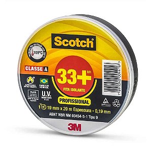 Fita Isolante 3M™ Scotch™ 33+ 19mm x 20m - HB004482483