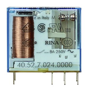 Finder Relé Mini 24VDC 2REV 8A - 405270240000