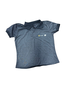 Camisa Pólo Cinza Feminina
