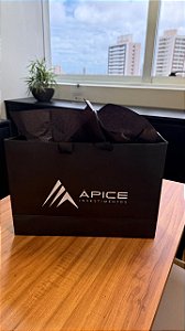 Sacola M Ápice + papel Seda preta