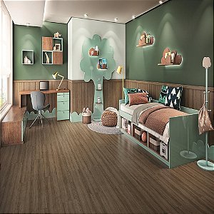 Piso Laminado Click Eucafloor - Amêndoa Tecno 23