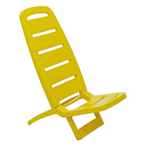 Cadeira Dobrável Guarujá Tramontina - Amarela