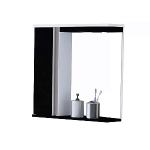 Espelheira Aj Rorato - Textura preta 58,5cm