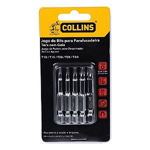 Jogo Bits Torx 5 Peças Collins