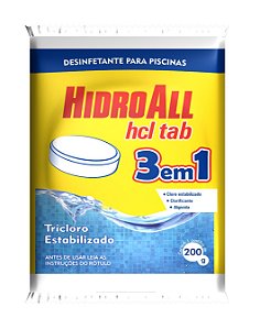 Cloro Tablete HCL 200g Hidroall