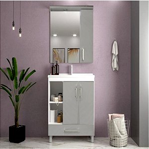 Kit Branco/Arenito 80cm Cewal