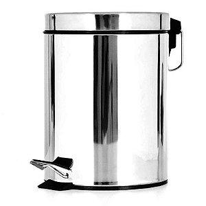 Lixeira Inox Redonda Espelhada 5L
