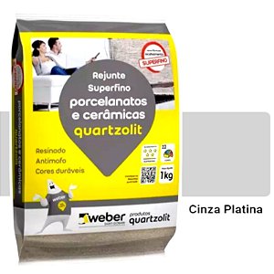 Rejunte Porcelanato Quartzolit Cz Platina Kg