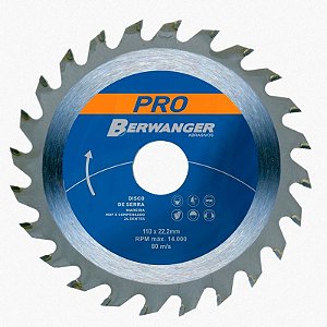 Disco Corte para madeira 4" 24d Berwanger