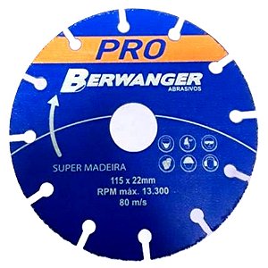 Disco Diamantado Madeira 110mm Berwanger