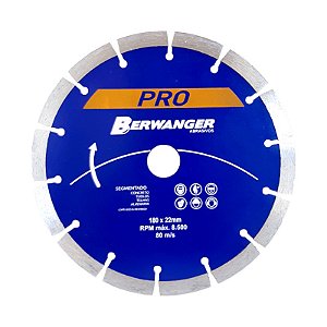 Disco Diamantado Segmentado 180mm Berwanger