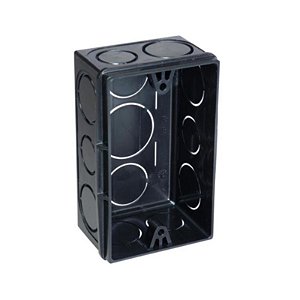 Caixa Luz 4x2 Preta Tigre