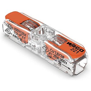 Conector Emenda em Linha Wago