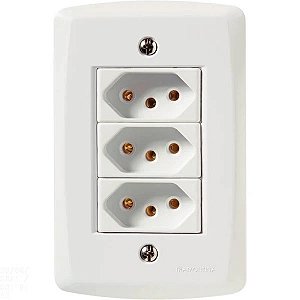Tomada 4x2 Tripla Ref57145/079 Lux2 Tramontina
