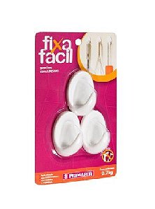 Gancho ABS com Adesivo 3 peças Primafer