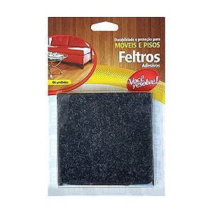 Feltro Adesivo Preto Kit com 4 Você Resolve