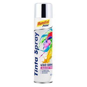 Tinta Spray Cromado 400ml Mundial Prime
