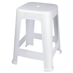 Banqueta PVC Bela Vista Branca Mor