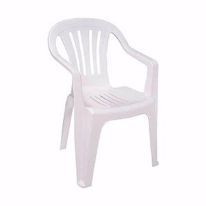 Poltrona PVC Bela Vista Branca Mor
